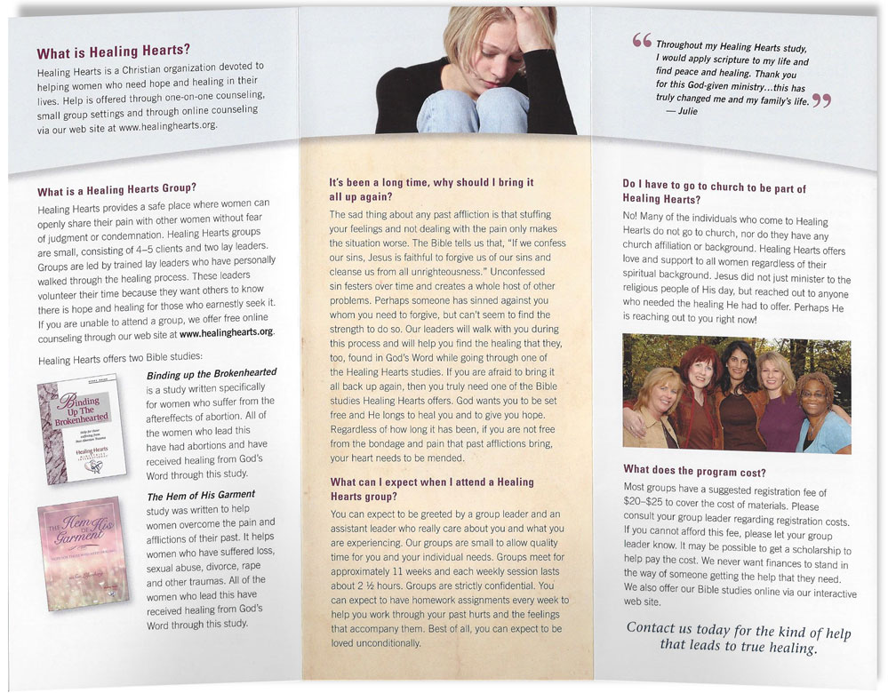 Small Group Info brochure (inside)